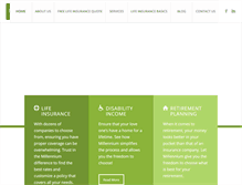 Tablet Screenshot of millenniuminsurancegroup.com